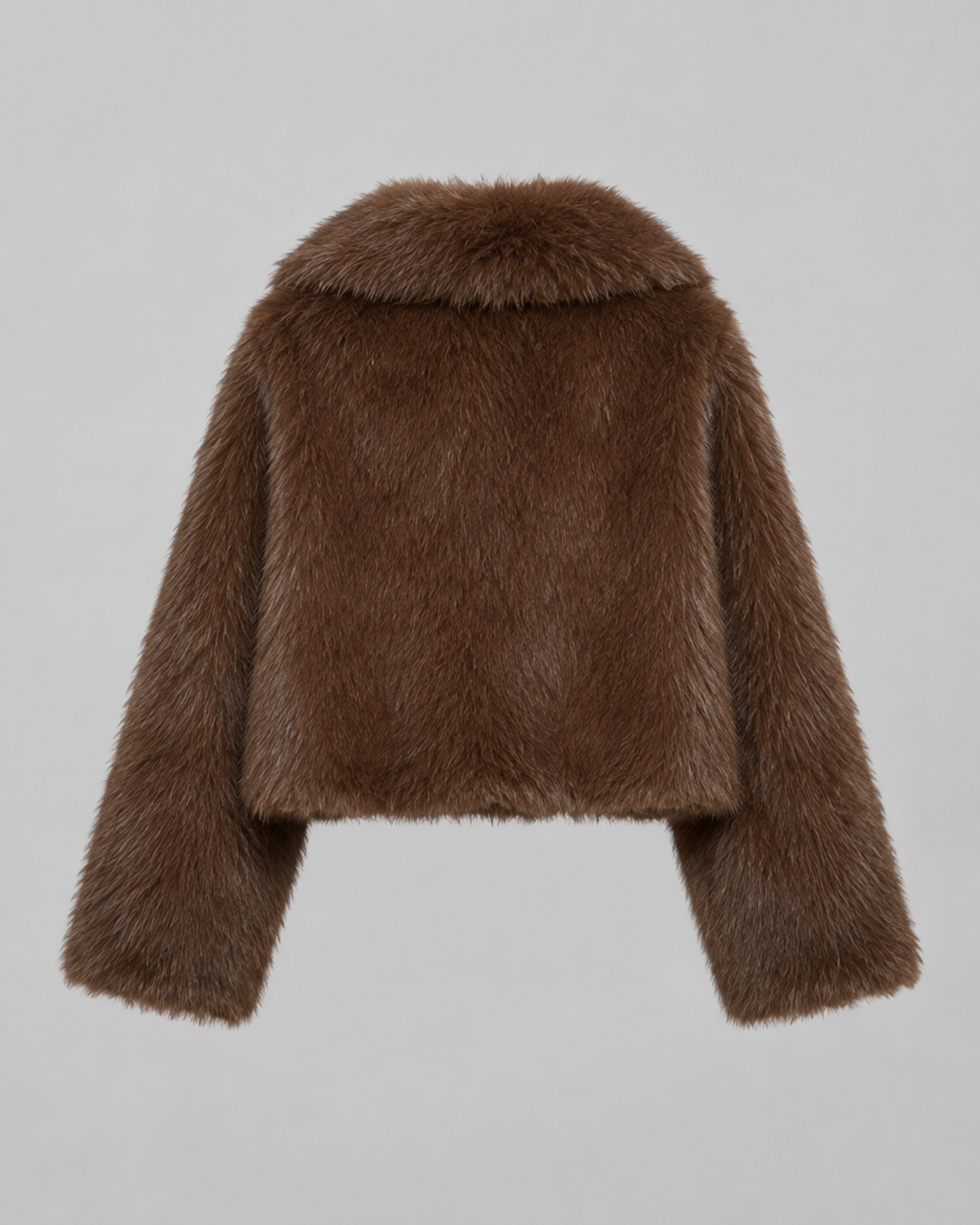 Women’s Faux Fur Cropped Jacket – Plush Winter Layer
