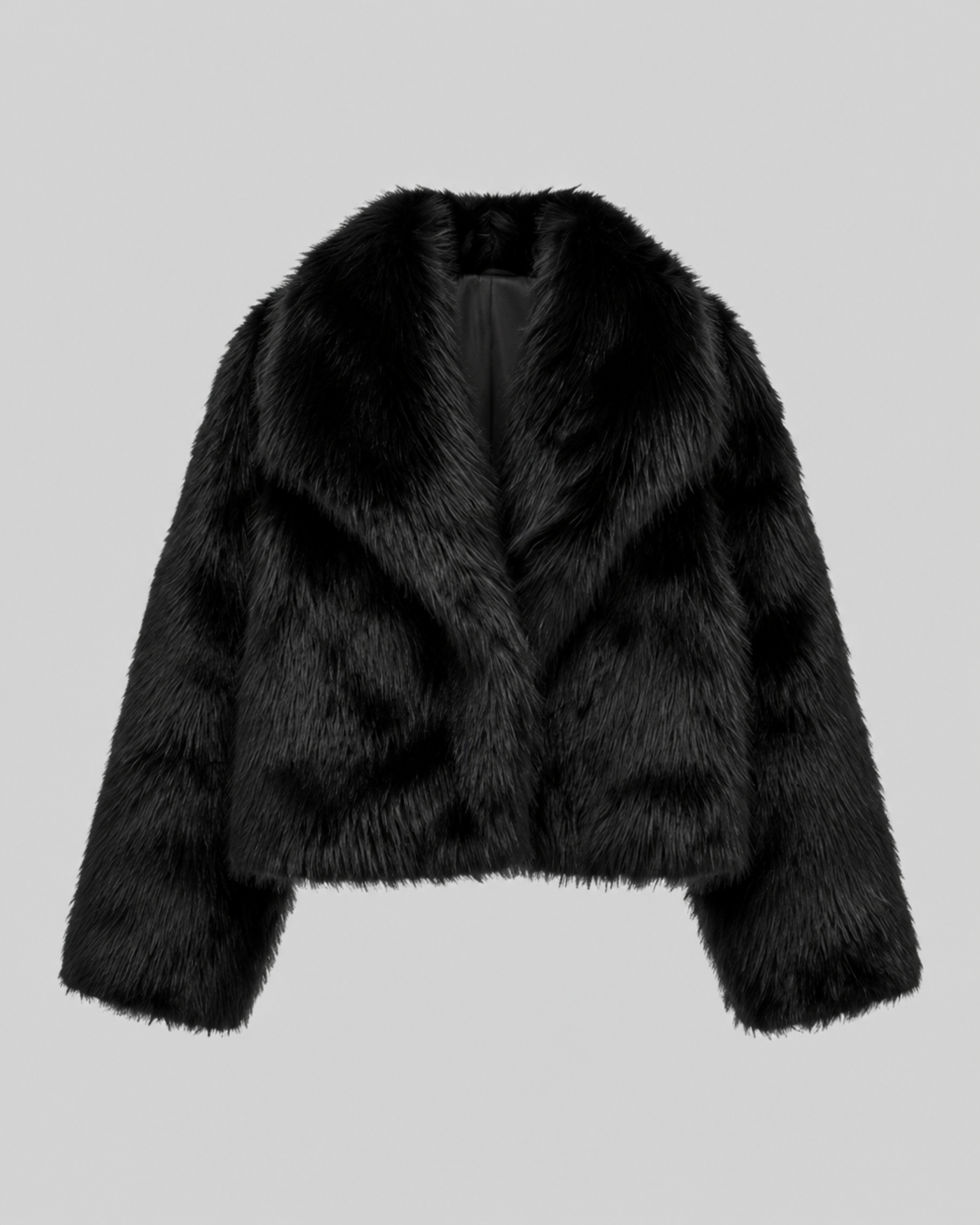 Women’s Faux Fur Cropped Jacket – Plush Winter Layer