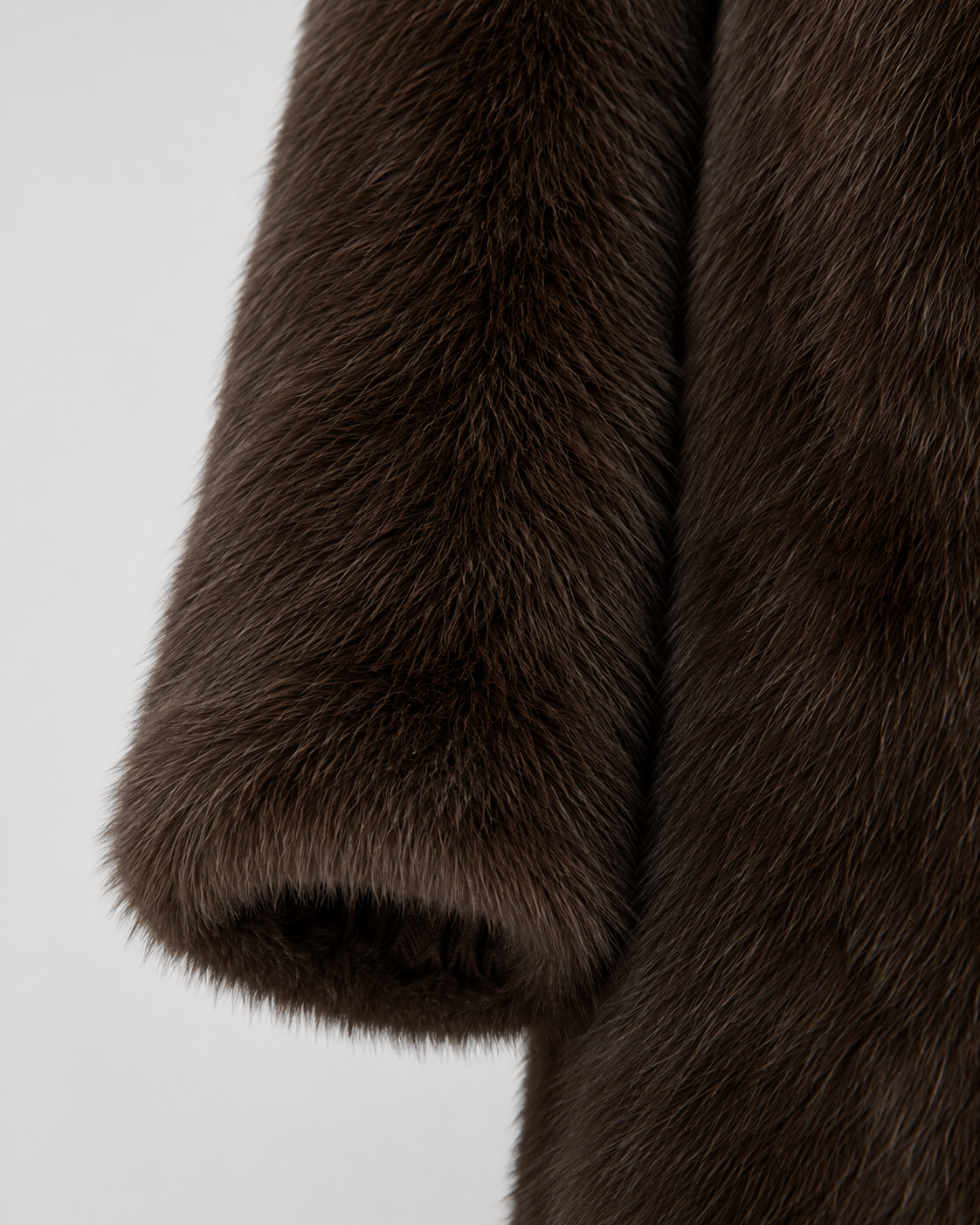 Women’s Faux Fur Long Coat – Wide Collar Plush Winter Layer