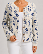 Women’s Floral Print Knit Cardigan