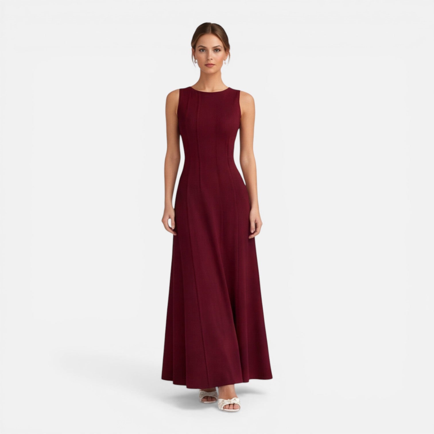 Felorro | Women’s Formal Maxi Dress Sleeveless Pleated Wedding Guest
