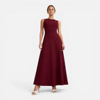 Felorro | Women’s Formal Maxi Dress Sleeveless Pleated Wedding Guest