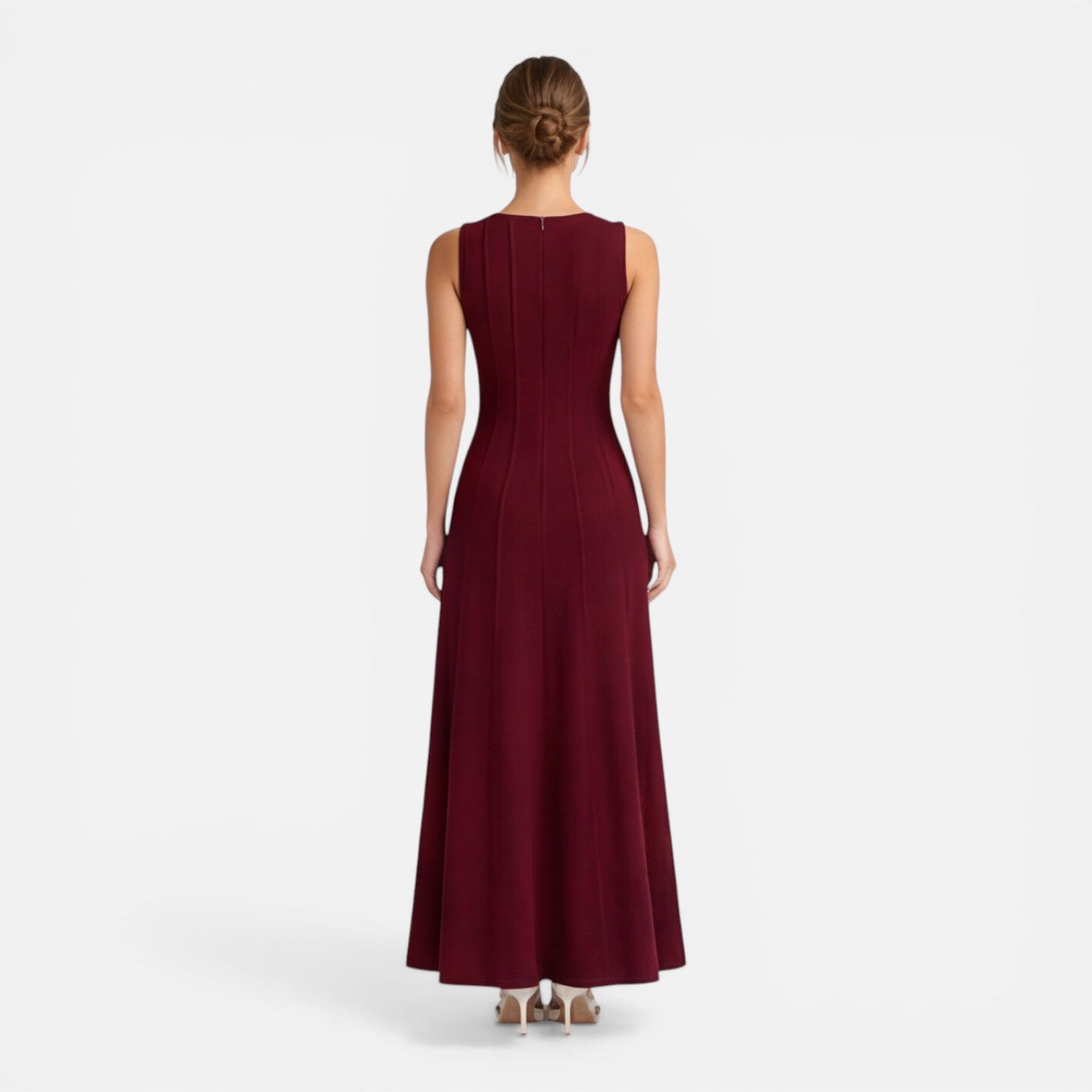 Felorro | Women’s Formal Maxi Dress Sleeveless Pleated Wedding Guest