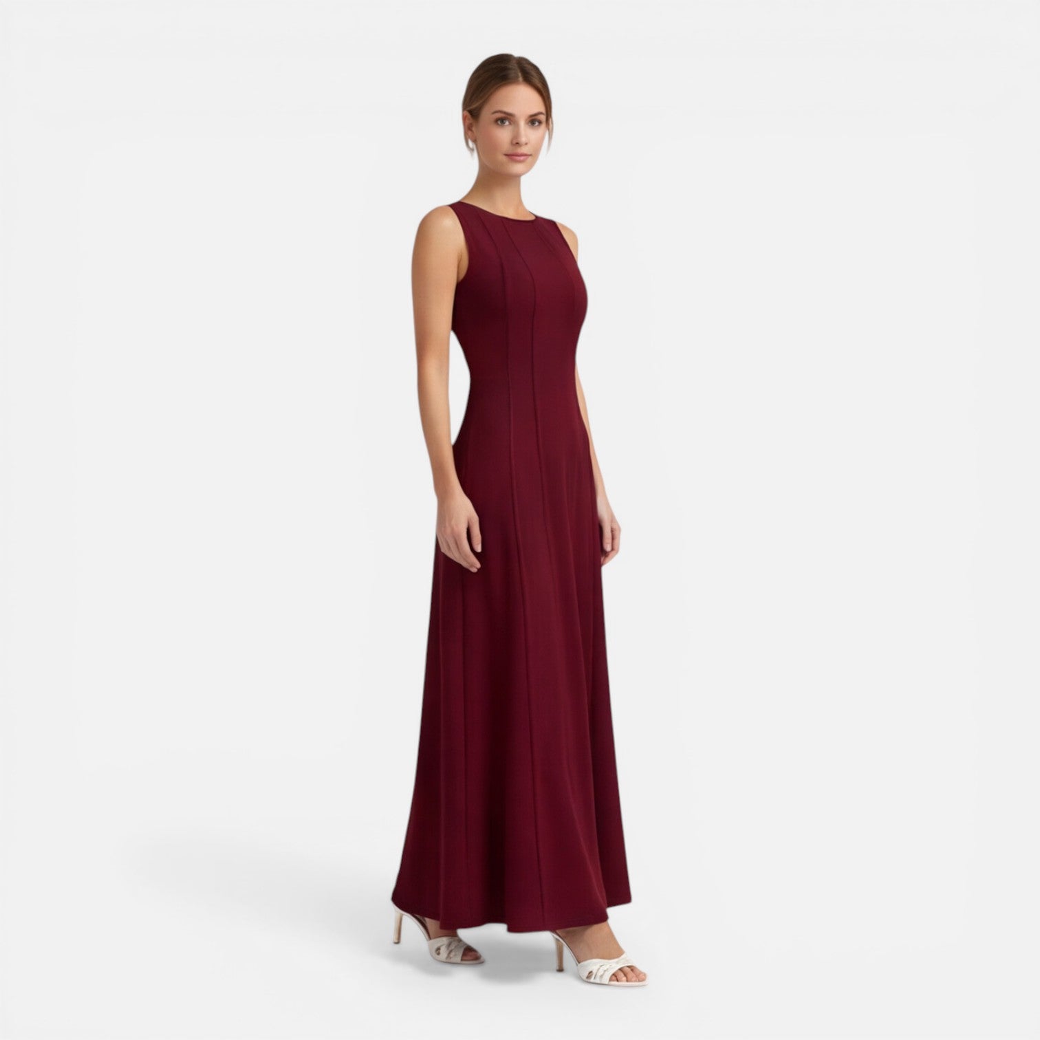 Felorro | Women’s Formal Maxi Dress Sleeveless Pleated Wedding Guest