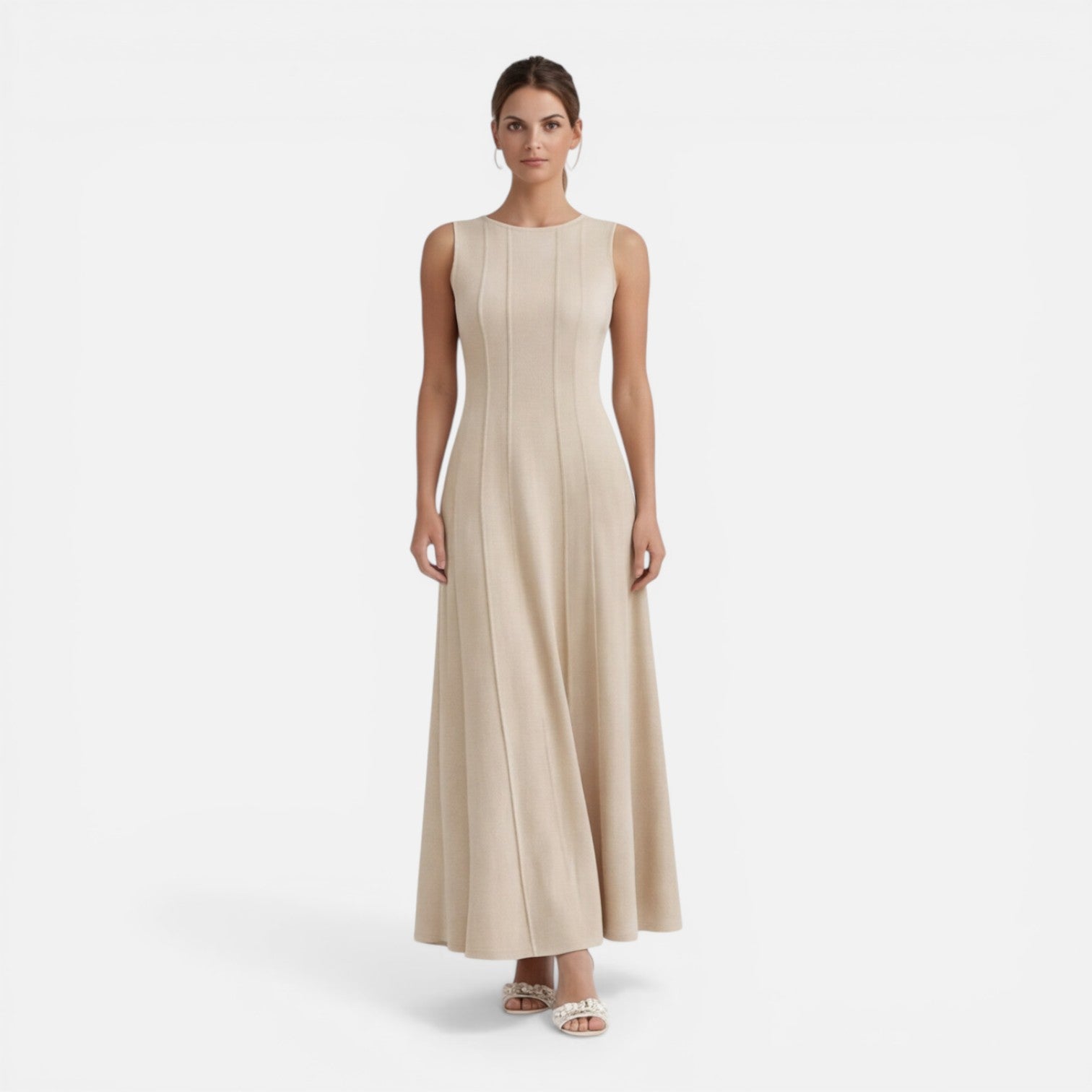 Felorro | Women’s Formal Maxi Dress Sleeveless Pleated Wedding Guest