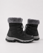 Women's Fur-Lined Lace-Up Snow Boots
