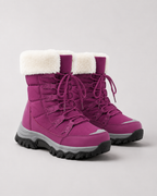 Women's Fur-Lined Lace-Up Snow Boots