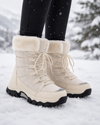 Women's Fur-Lined Lace-Up Snow Boots