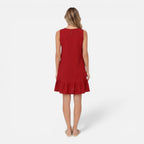 Felorro | Women’s Summer Dress Lightweight Sleeveless A-Line Ruffle Hem