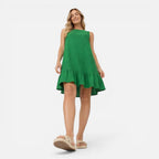 Felorro | Women’s Summer Dress Lightweight Sleeveless A-Line Ruffle Hem