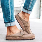 Felorro | Orthopedic Suede Buckle Clog Mules for Women