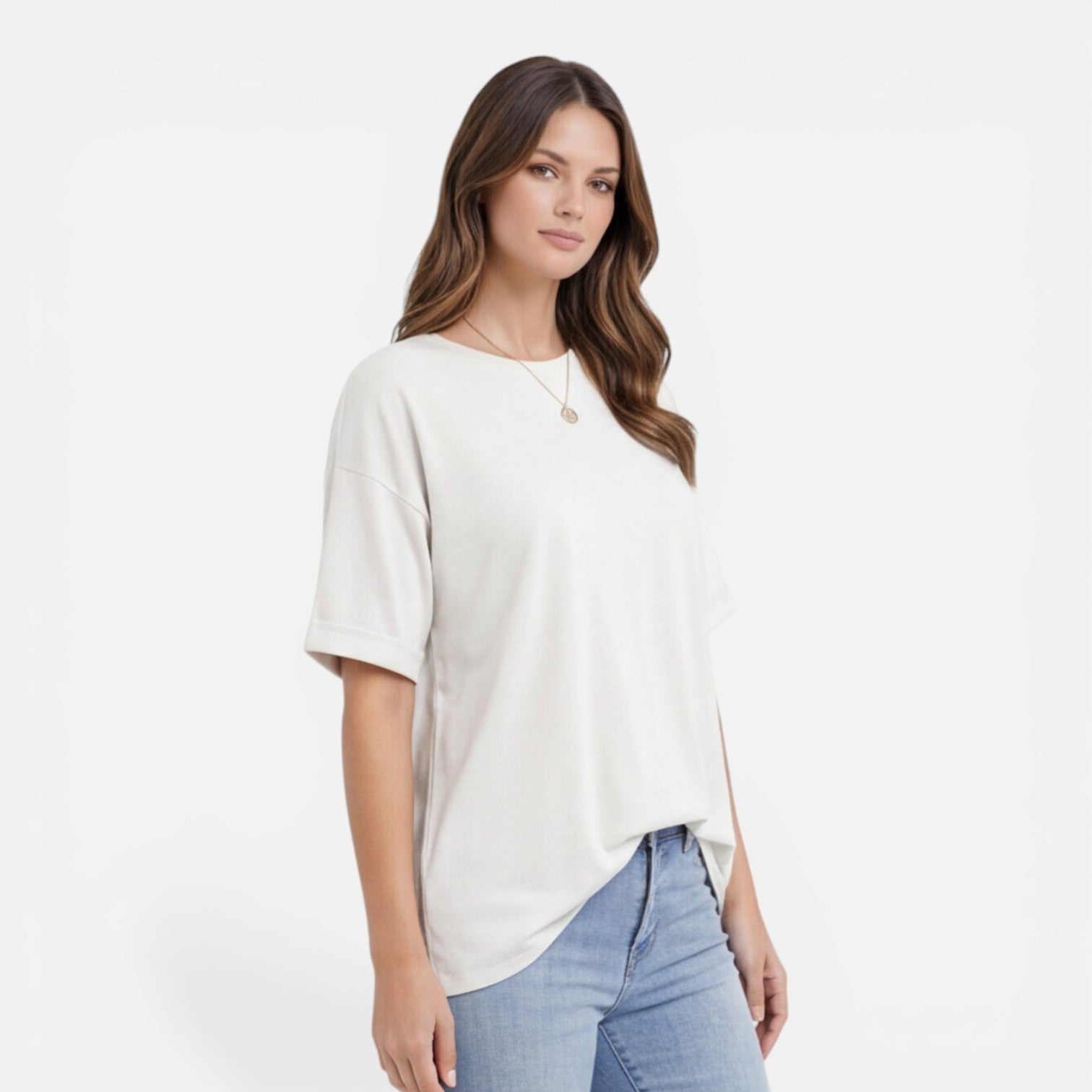 Felorro | Women’s Oversized Cotton T-Shirt Lightweight Breathable Daily Wear