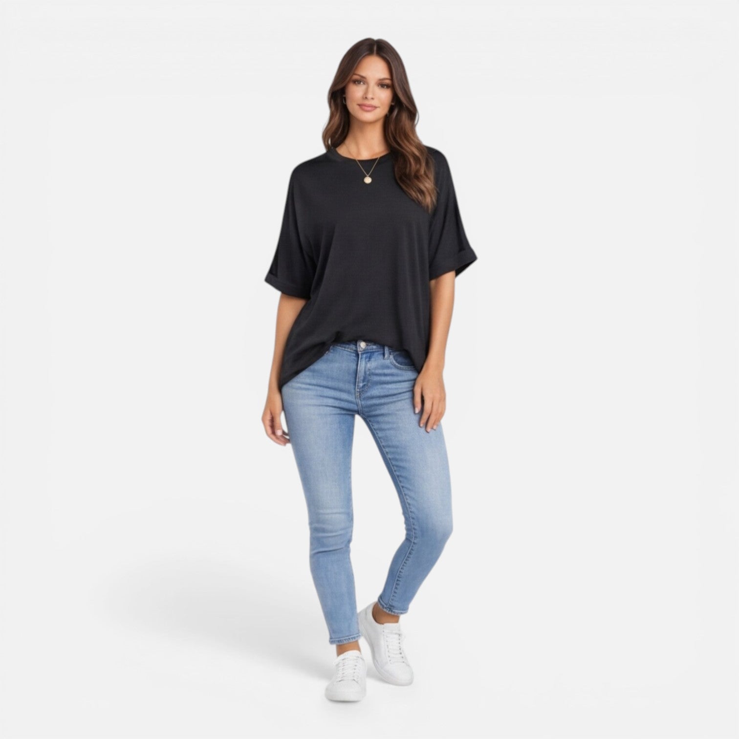 Felorro | Women’s Oversized Cotton T-Shirt Lightweight Breathable Daily Wear