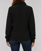 Women’s Ribbed Quarter-Zip Long Sleeve Pullover