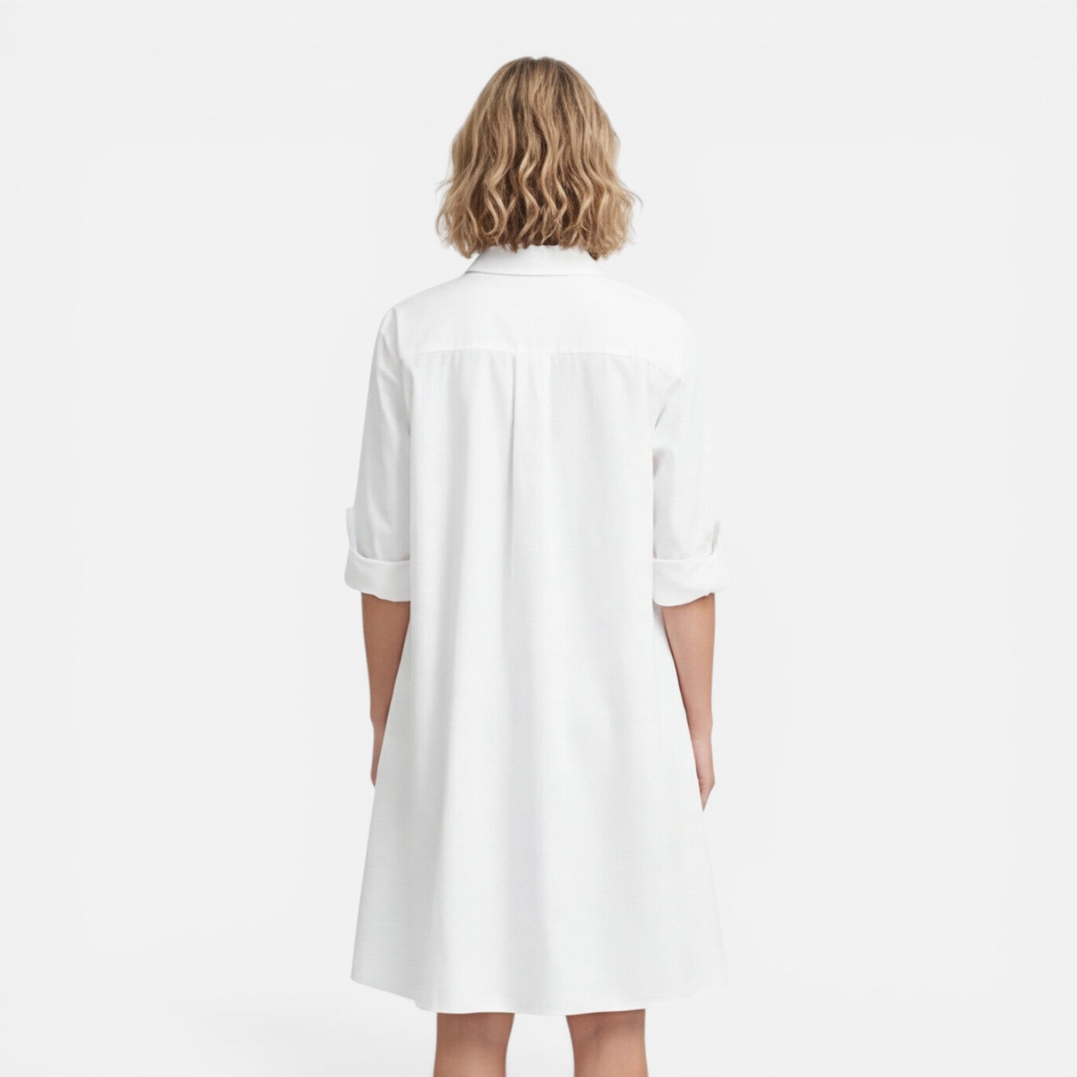 Felorro | Women’s Shirt Dress Lightweight Comfortable Loose Fit Midi