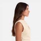 Felorro | Women’s Elegant Sleeveless Mini Dress with Draped Neckline