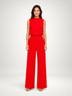 Women's Sleeveless Wide Leg Two Piece Co-Ord Set