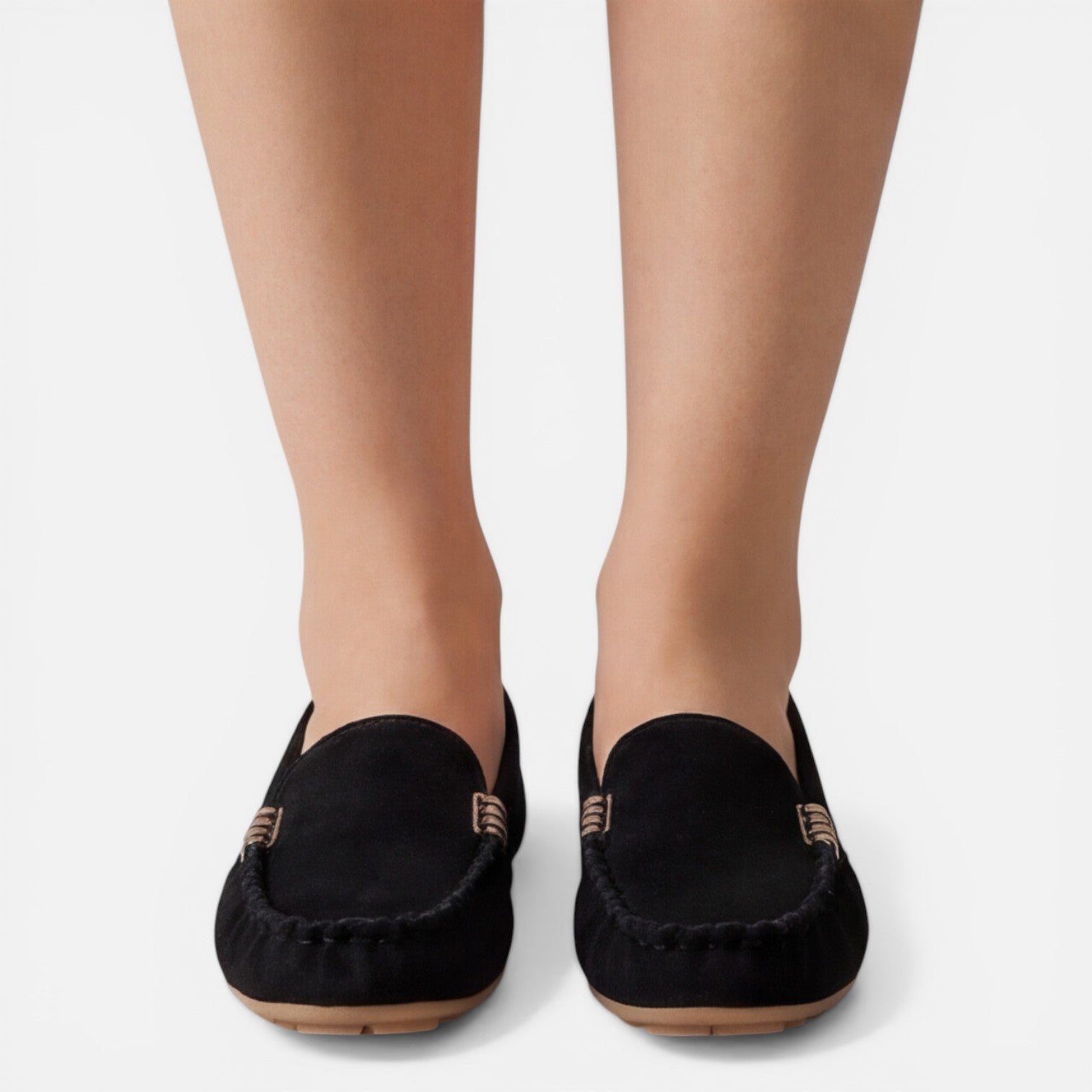Felorro | Women’s Slip On Loafers Metal Detail Comfortable Classic Flats