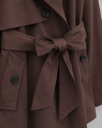 Women’s Trench Coat with Tie Waist