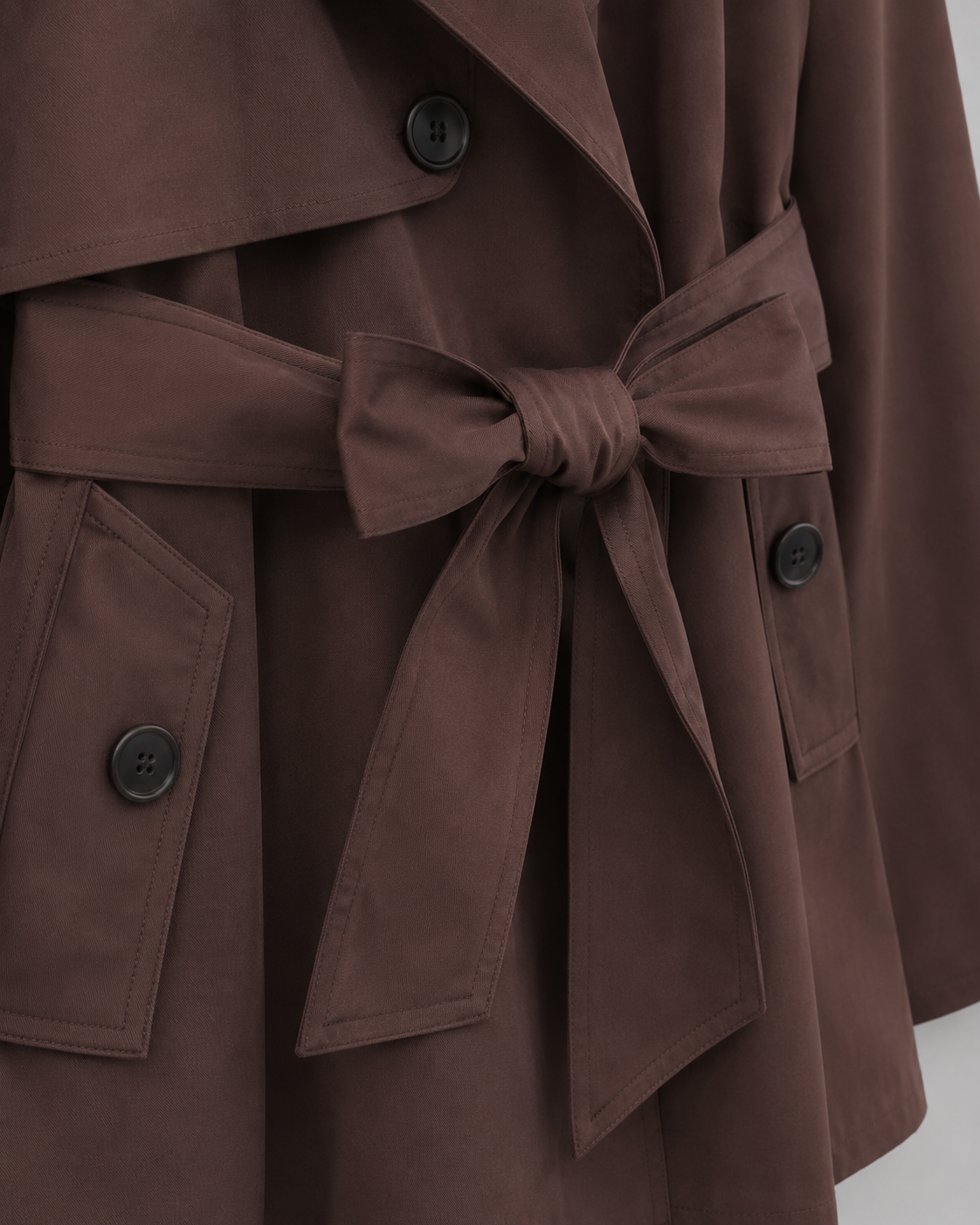 Women’s Trench Coat with Tie Waist