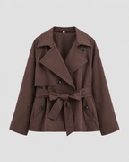 Women’s Trench Coat with Tie Waist