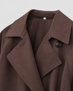 Women’s Trench Coat with Tie Waist
