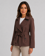 Women’s Trench Coat with Tie Waist