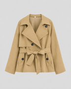 Women’s Trench Coat with Tie Waist