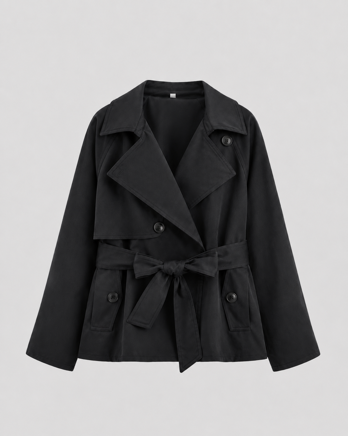 Women’s Trench Coat with Tie Waist