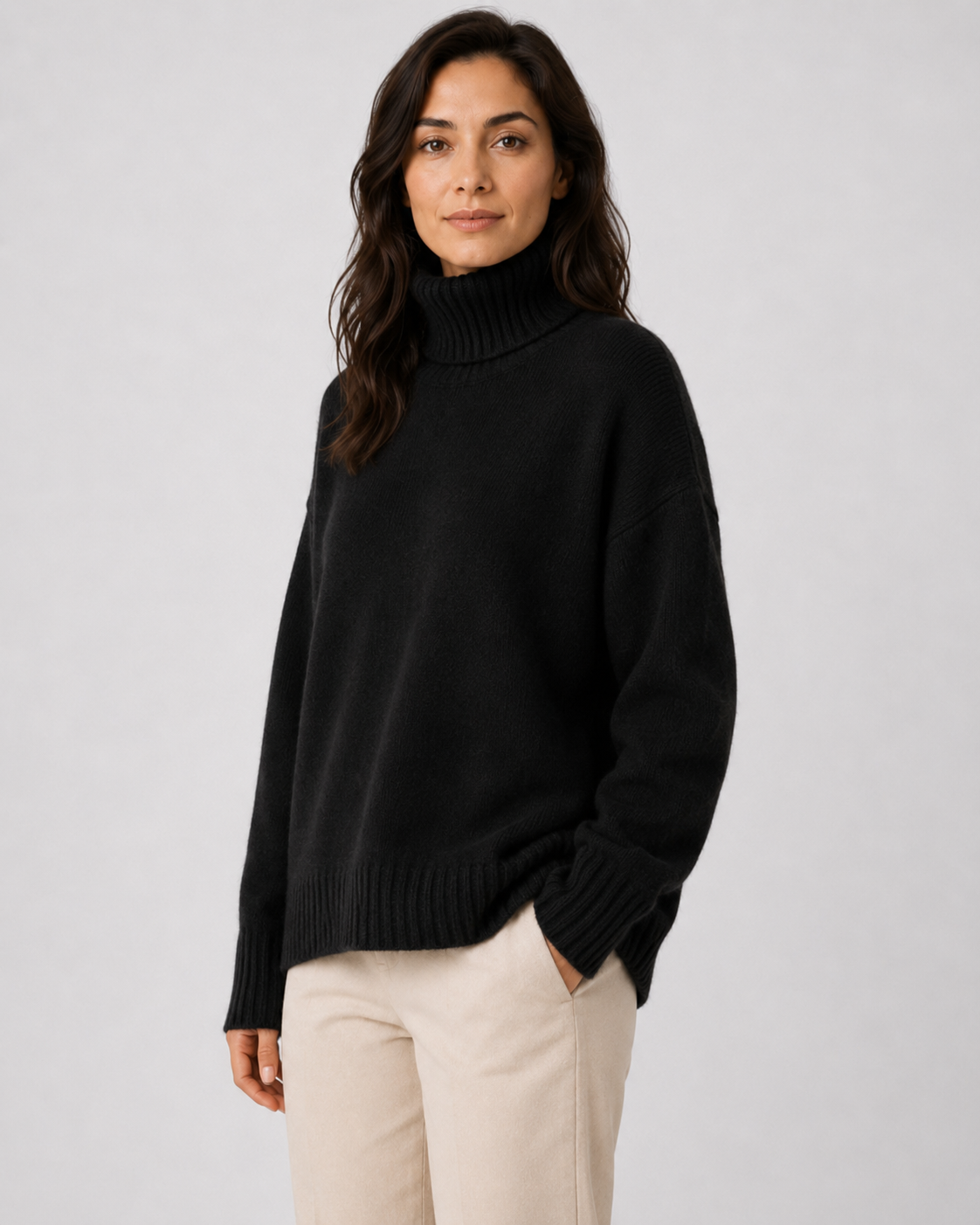 Women's Turtleneck Sweater – Long Sleeve Soft Knit