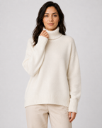Women's Turtleneck Sweater – Long Sleeve Soft Knit