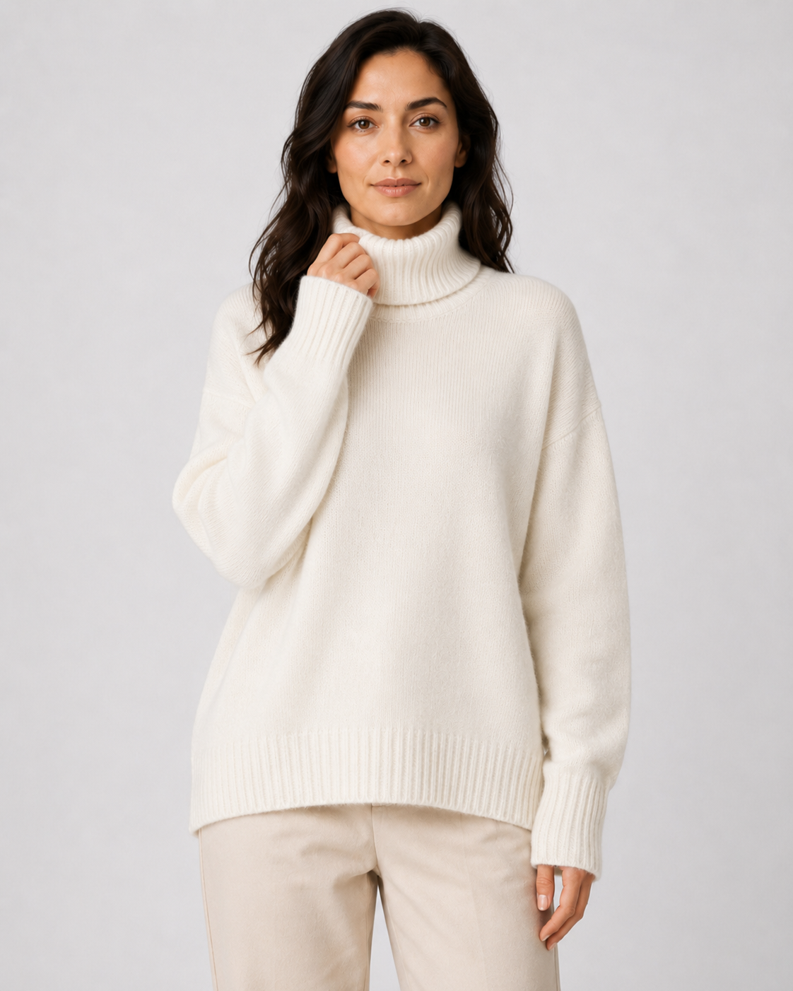 Women's Turtleneck Sweater – Long Sleeve Soft Knit