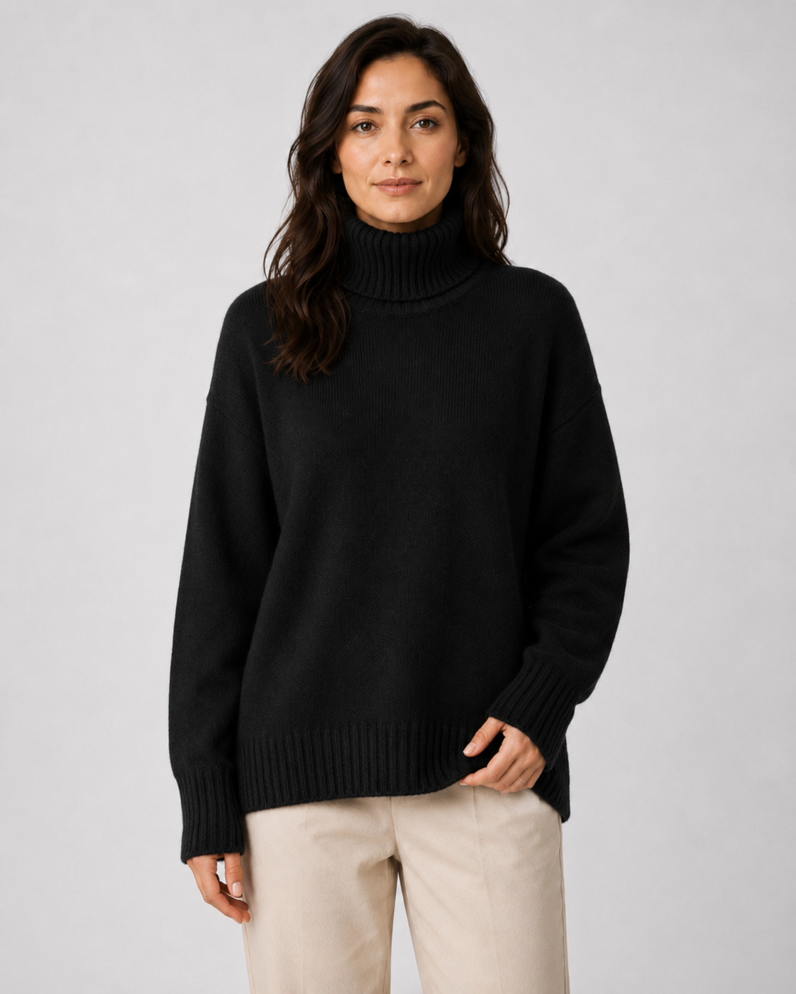 Women's Turtleneck Sweater – Long Sleeve Soft Knit