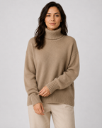 Women's Turtleneck Sweater – Long Sleeve Soft Knit