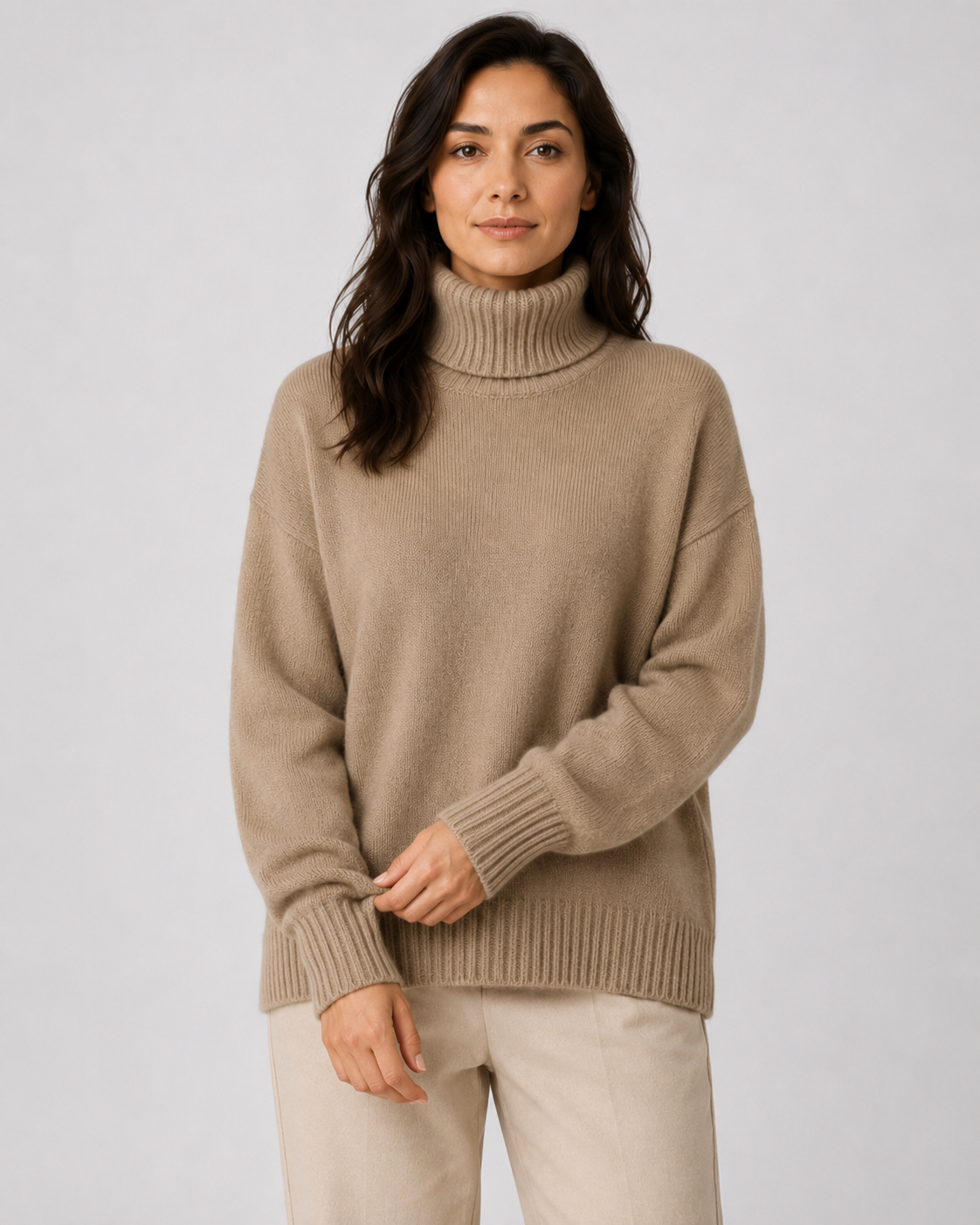 Women's Turtleneck Sweater – Long Sleeve Soft Knit