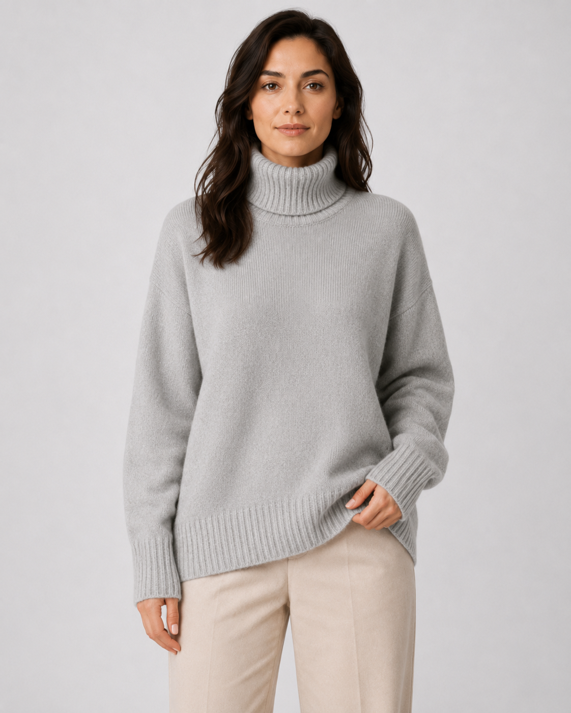 Women's Turtleneck Sweater – Long Sleeve Soft Knit