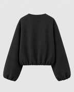 Women’s Wool Blend Cropped Bomber Jacket