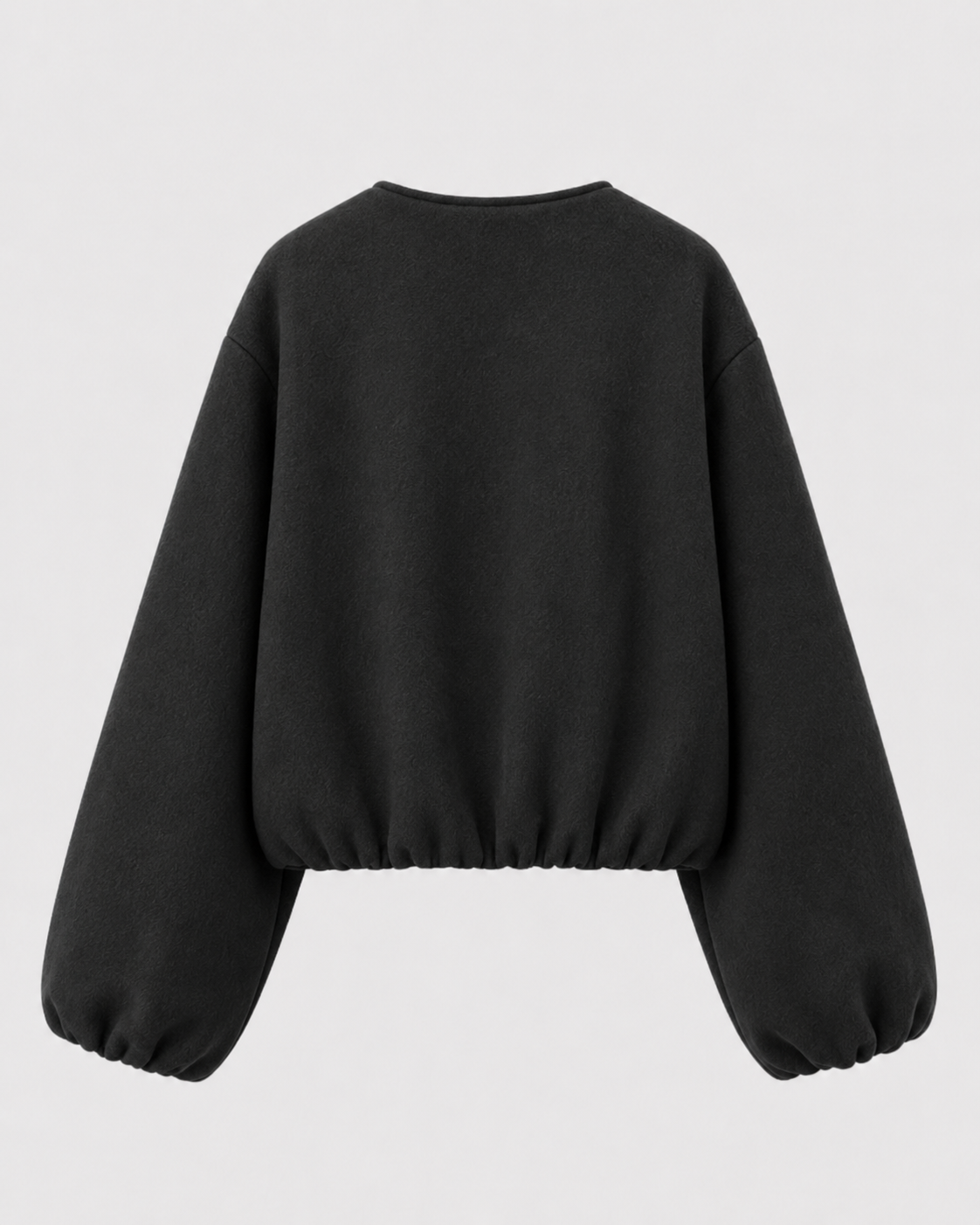 Women’s Wool Blend Cropped Bomber Jacket