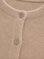 Women's Wool Knit Cardigan – Long Sleeve Relaxed Fit