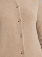 Women's Wool Knit Cardigan – Long Sleeve Relaxed Fit