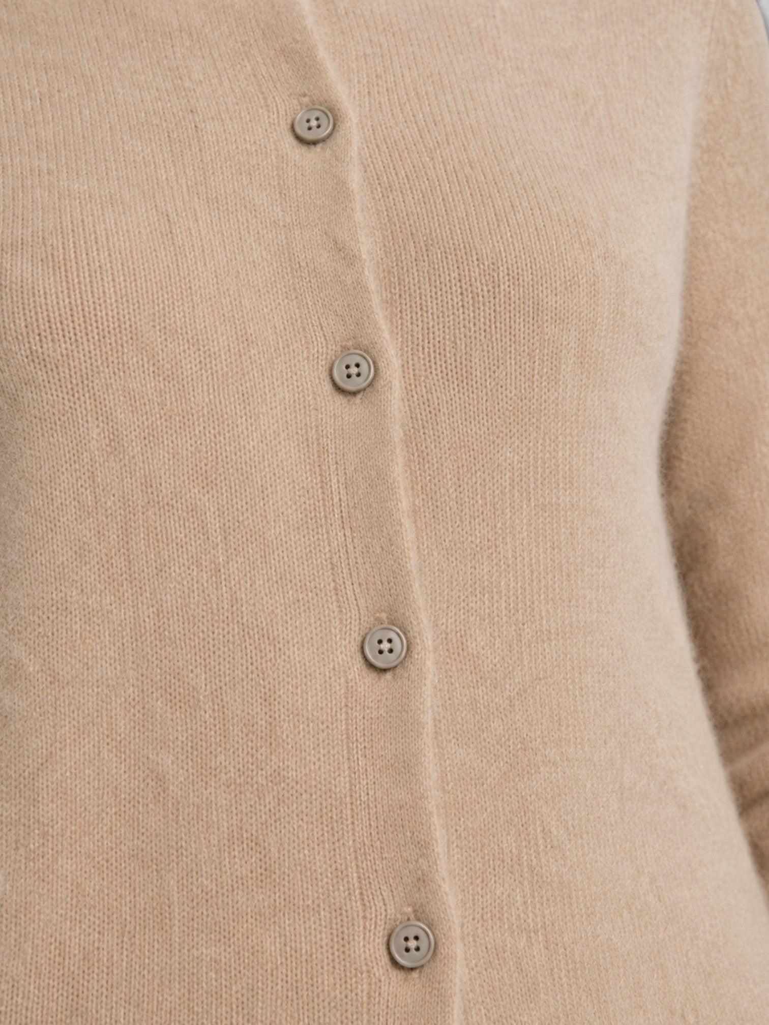 Women's Wool Knit Cardigan – Long Sleeve Relaxed Fit