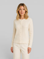 Women's Wool Knit Cardigan – Long Sleeve Relaxed Fit