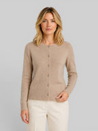 Women's Wool Knit Cardigan – Long Sleeve Relaxed Fit