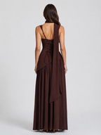 Women’s One Shoulder Maxi Dress with Side Slit