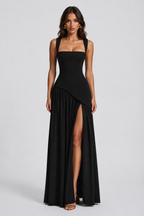 Women’s One Shoulder Maxi Dress with Side Slit