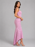 Women’s Corset Maxi Dress – Floral Wedding Guest Dress