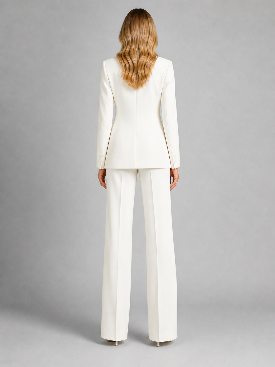 Women’s Tailored Blazer and Wide-Leg Trouser Set