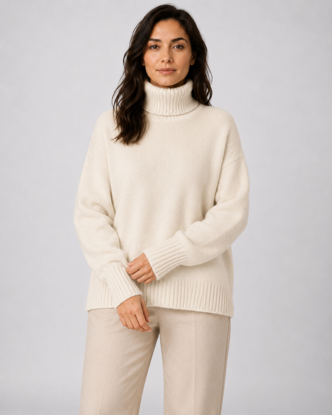 Women's Turtleneck Sweater – Long Sleeve Soft Knit