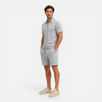 Felorro | Men’s Textured Zip Polo Shorts Set Summer Co-Ord