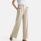 Women’s High Waist Wide Leg Trousers – Tailored Classic Fit